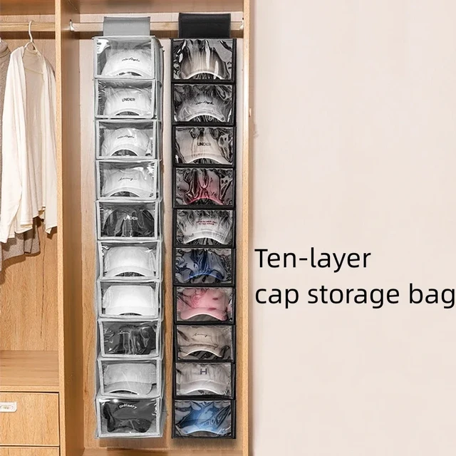 Hanging hats in closet hotsell