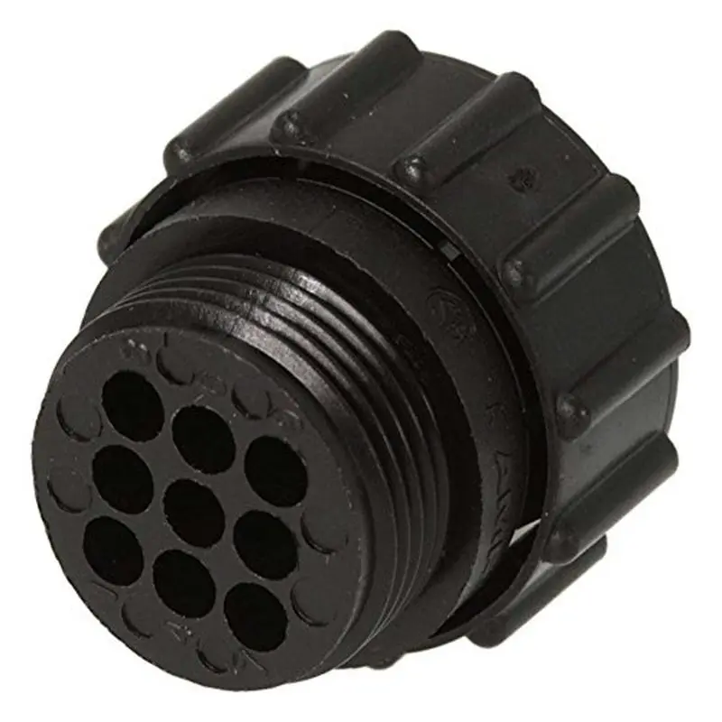ABZC 2Pcs for AMP 206708-1 Connector, 9 Position Straight Cable Mount SKT, 9 Terminals 1 Port, 206708-1 9-Pin Socket