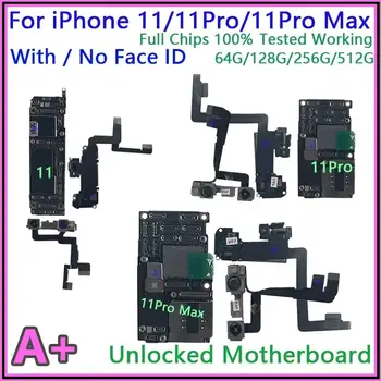 100% testovaná odemčená základní deska pro iPhone 11 11 Pro 11 Pro Max s Face ID, plná čipová sada, čistá logická deska iCloud 10 nejlepší prodej Základní deska iPhonu 11 Pro Max odemčená - №6