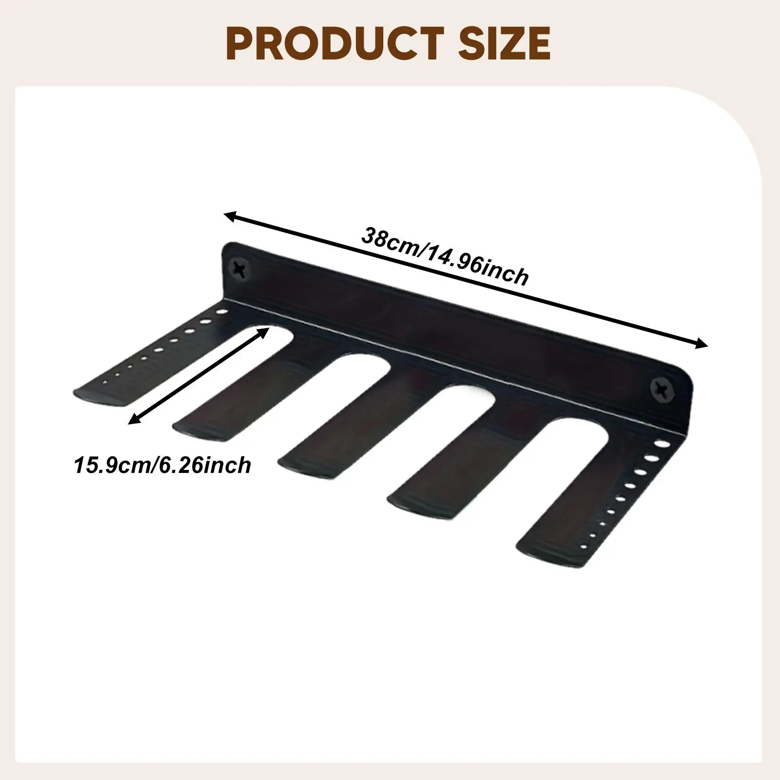 Garage Tool Rack Wall Mounted Power Tool Organizer with Screw Storage for Workshop Organization