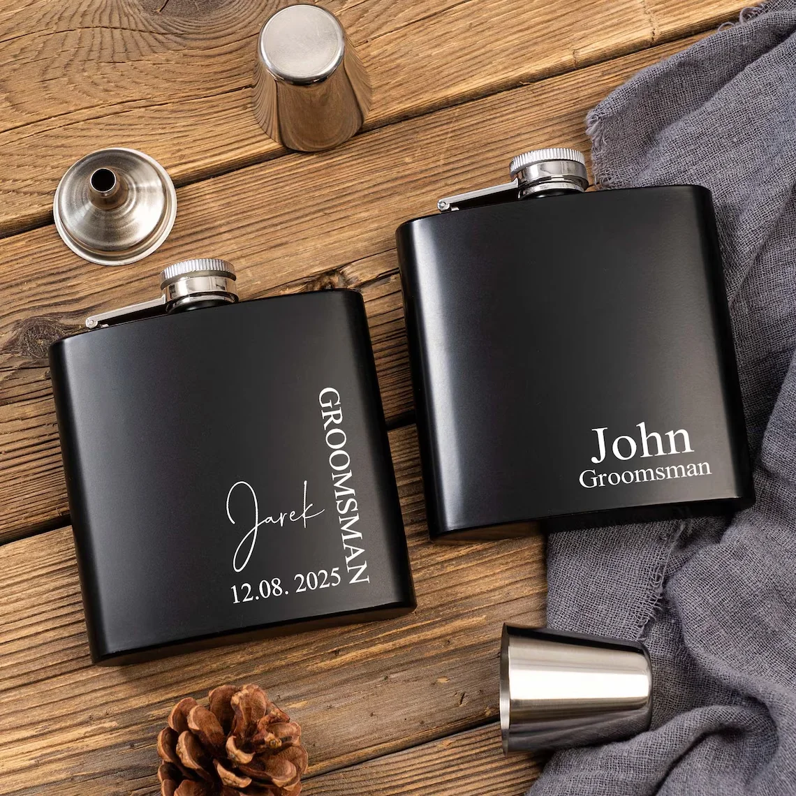 Personalized Name Hip Flask Se - Men'S Grooming Wedding Day review and price