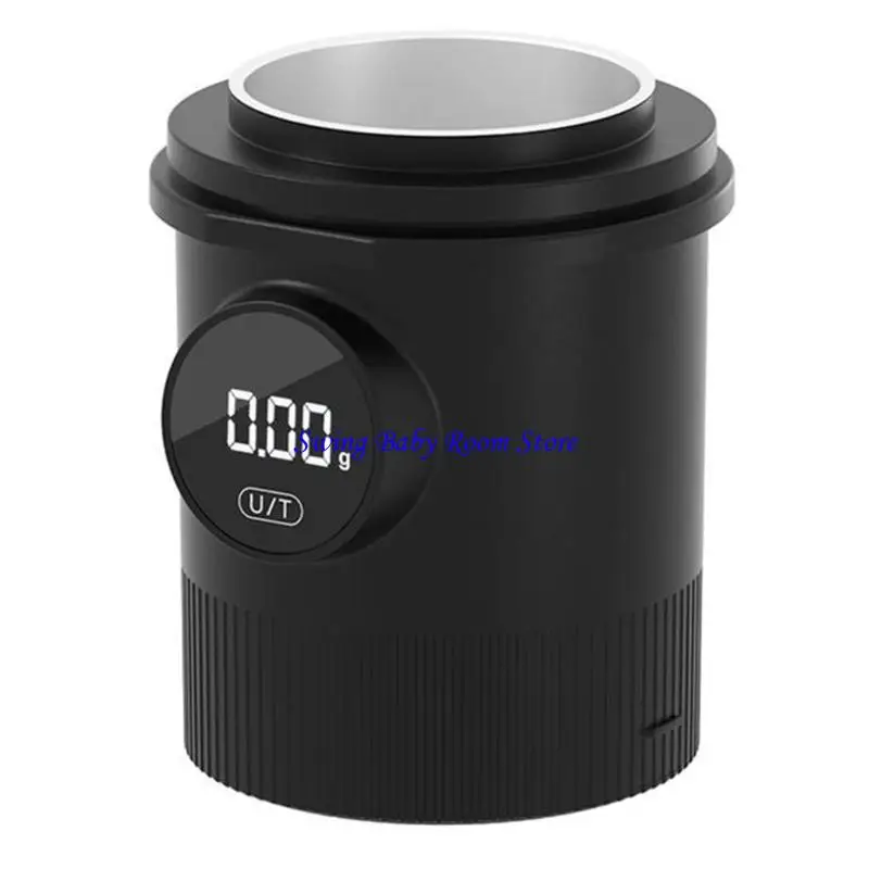 

K1AD Rechargeable Coffee Powder Cup Stainless Steel Texture for 58mm Portafilter Use