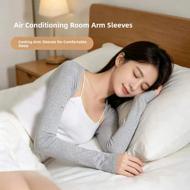 女性用アームスリーブカバー-エアコン付きの部屋での睡眠時間用-肘保護-ショルダーラップ-夏用-産後ケア