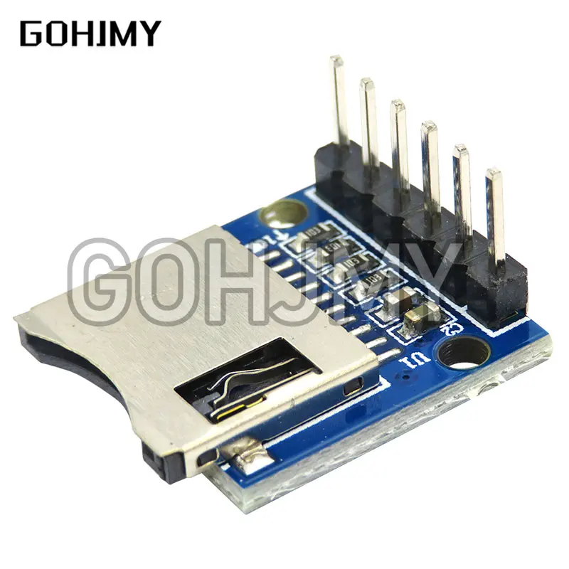 Micro SD Storage Expansion Board Mini TF, Módulo de Proteção de Memória com Pinos, 1Pc
