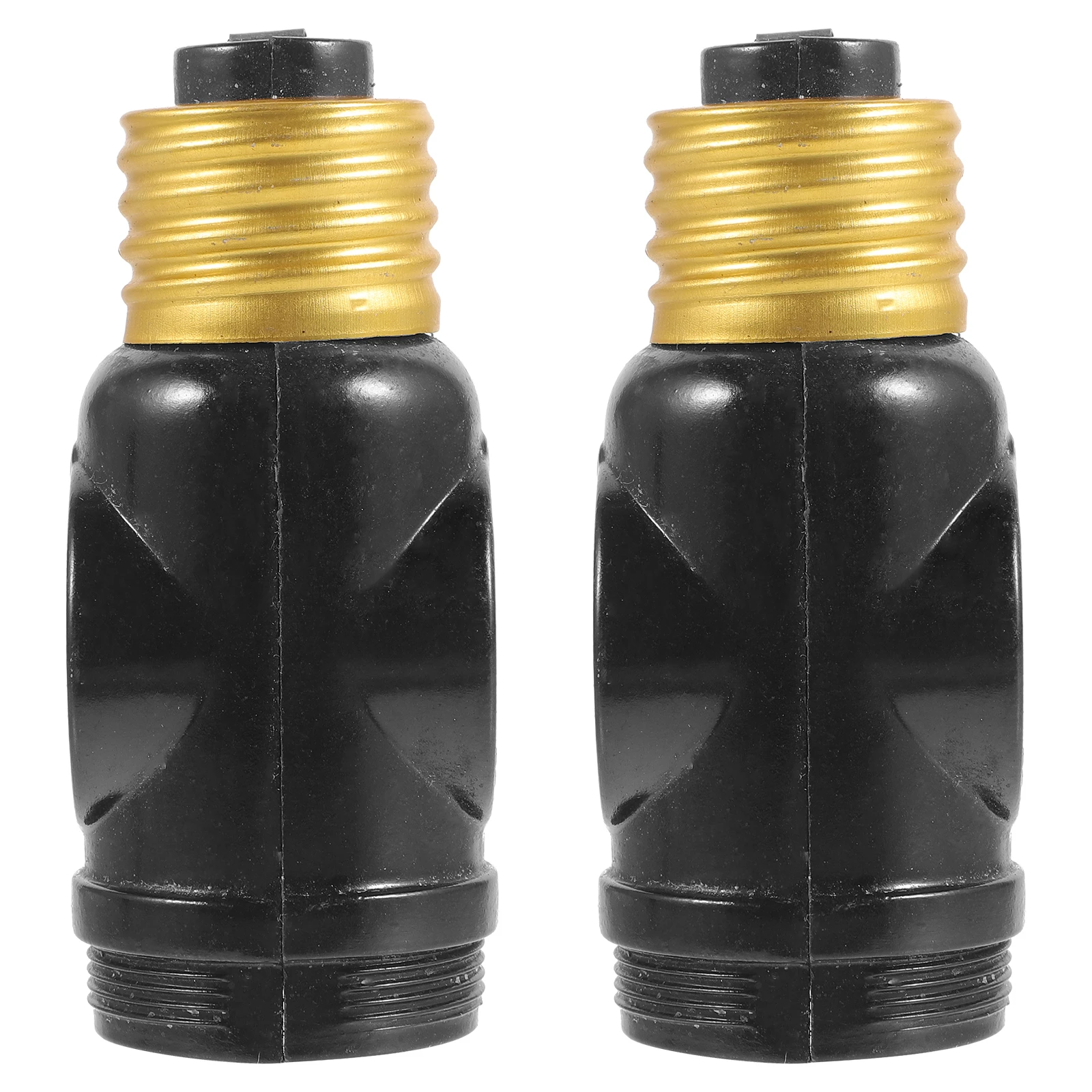 

2 Pcs Light Head with Zipper Plug Lamp Bases Pull Chain Switch Screw Socket