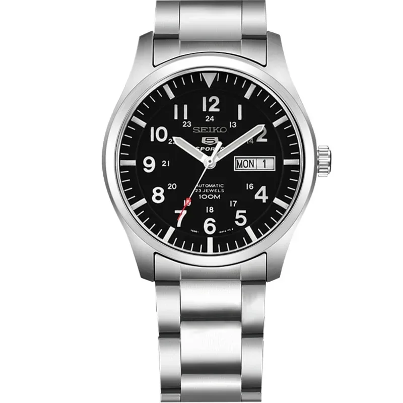 Seiko SARB035 الأصلي ساعة ميكانيكية أوتوماتيكية للرجال الاتجاه العلامة التجارية 2024 موضة جديدة عادية بسيطة سوار فولاذي ساعة مقاومة للماء