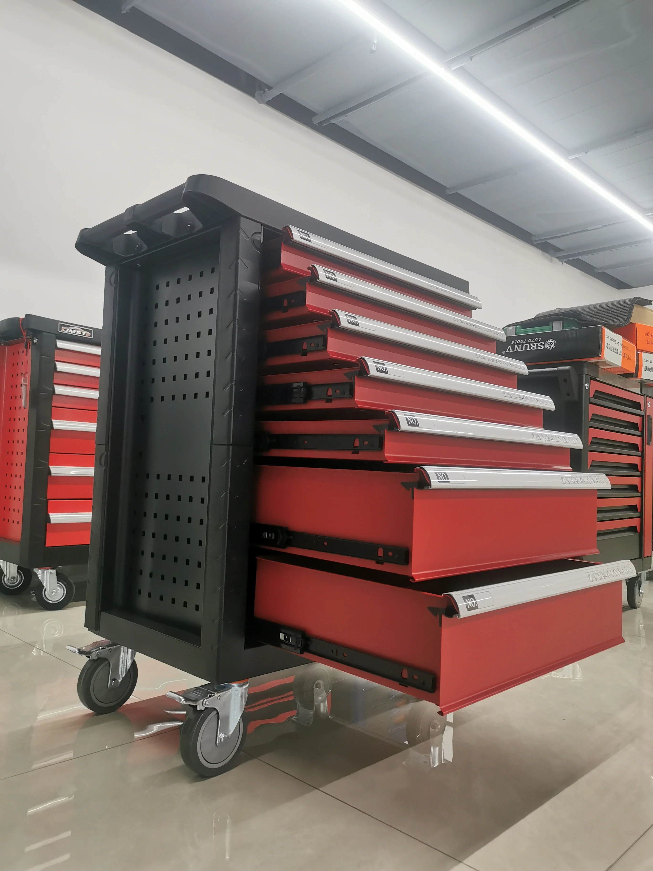 CE 258-Piece Other Hand Tools Automotive Repair Stainless Steel Rolling Tool Box / Tool Cabinet / Tool Cart / Hand Truck