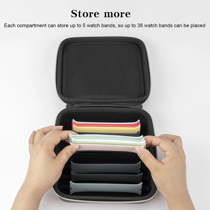 Smart Watch Strap Organizer Box For Apple watch band Packaging Watchband Bag Accessories Portable travel Jewelry Storage Case