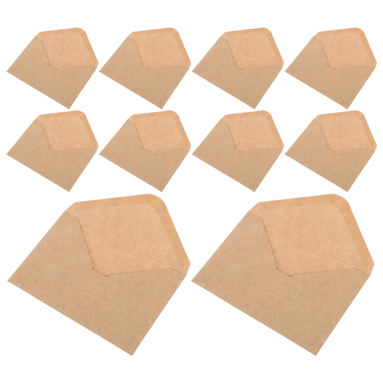 

100Pcs Blank Invitation Envelopes Elegant Plain Wedding Graduation Greeting Cards Business Mailing Photo Coin Card Envelopes