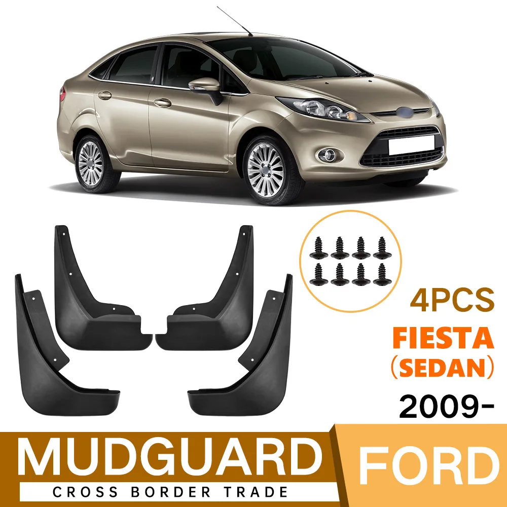 For Ford Fiesta sedan Fiesta 2009-2017 fender tiles auto accessories fender flares mud flaps 4runner accessories