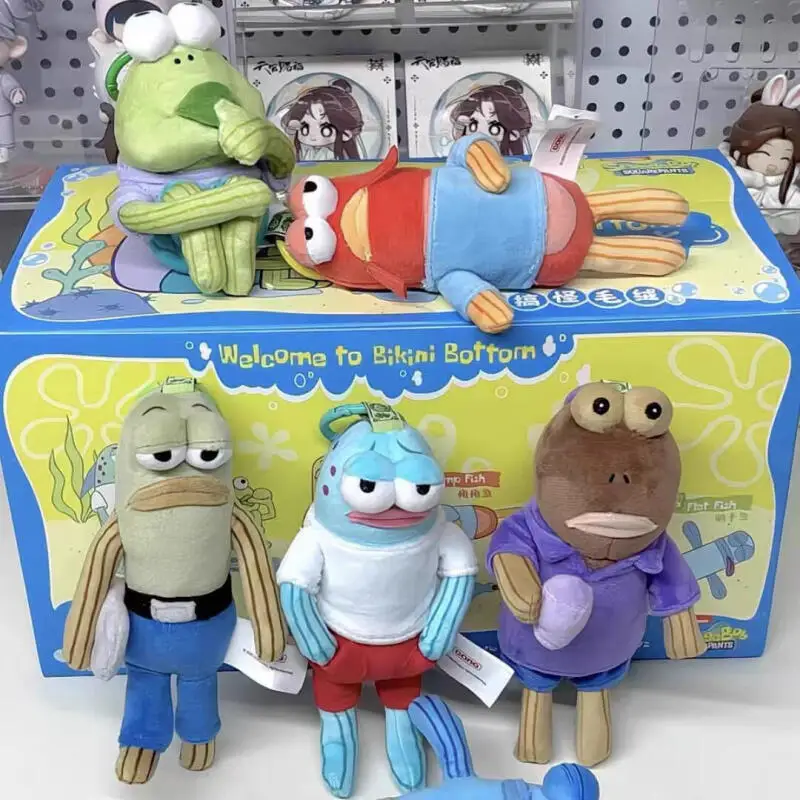 SpongeBob SquarePants، سلسلة مفاتيح قطيفة سكنية سفلية، ملابس أطفال، إكسسوارات دمى قطيفة، ملابس دمى ذاتية الصنع #1