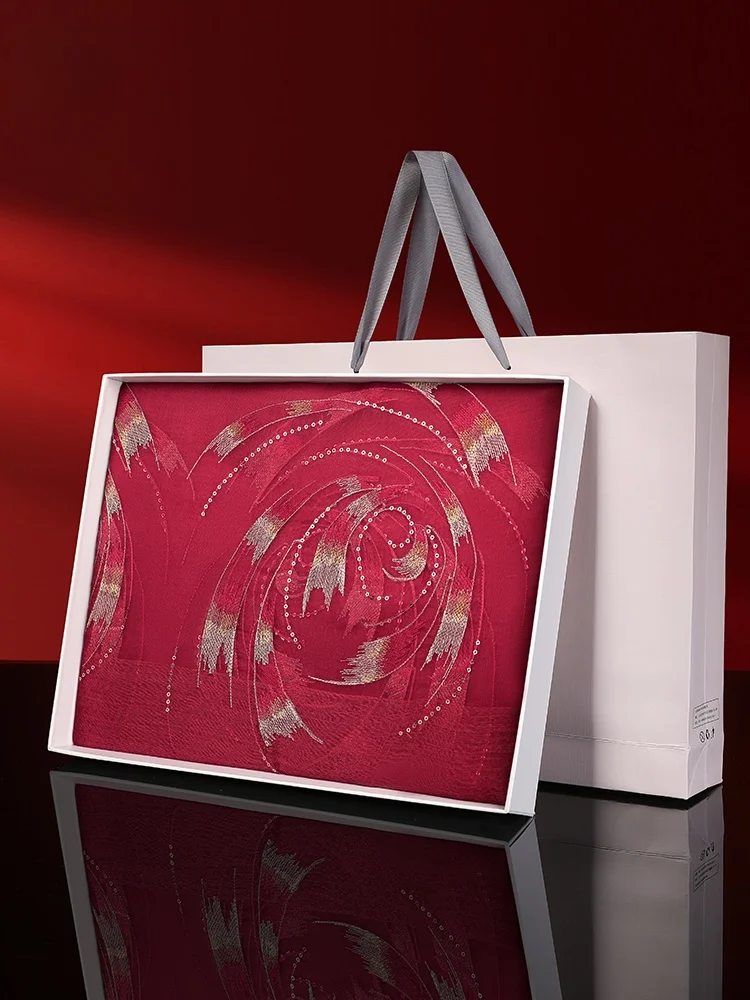 red-silk-scarf-women's-new-2025-mom's-birthday-gift-woolen-sash-scarf-thin-style-soft-comfortable-elegant-chinese-style-embro