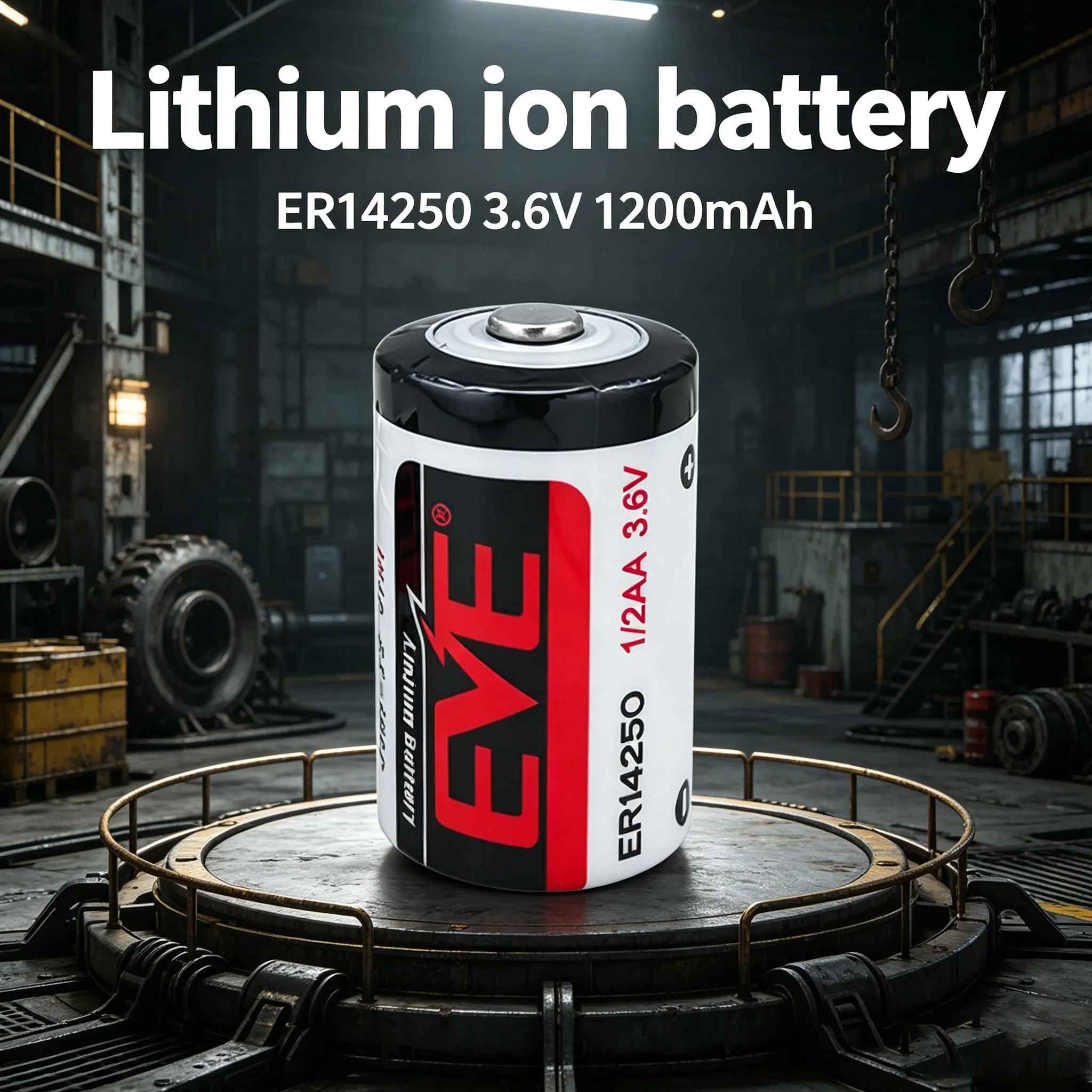 EVE ER14250 Lithium Ion Battery 3.6V Smart Meter Industrial Control PLC Servo Programmer ETC Probe Automation Instrument