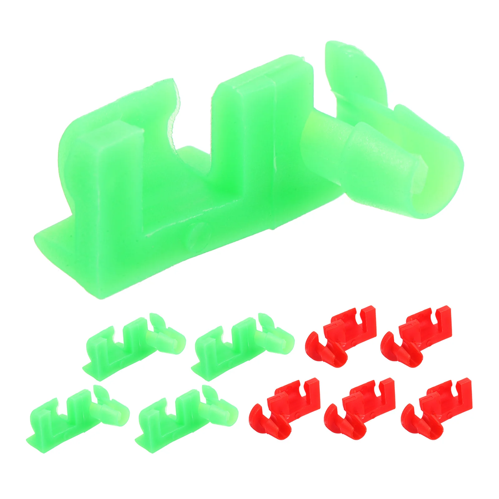 

5 Pairs Handle Bar Tailgate Lever Clamp Lock Sliding Door Plastic Lanyard for Keys Clip