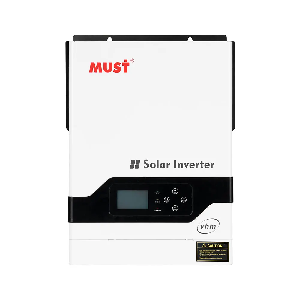 MUST PV1800 VHM 24V 3KW Off Grid Hybrid Solar Inverter With Built-in PV 145VDC 80A MPPT Controller Wi-Fi