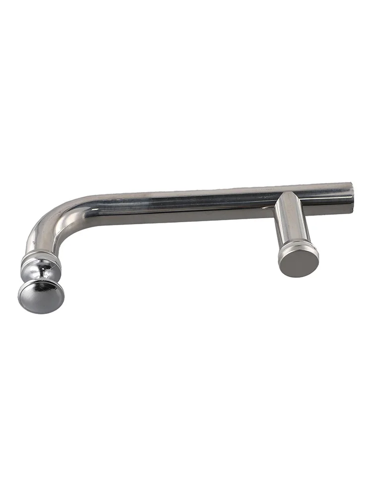 Door Hardware Accessory Bathroom Glass Door Handle Modern Design Rust Resistant Stainless Steel Brushed Finish Bathroom Kitchen