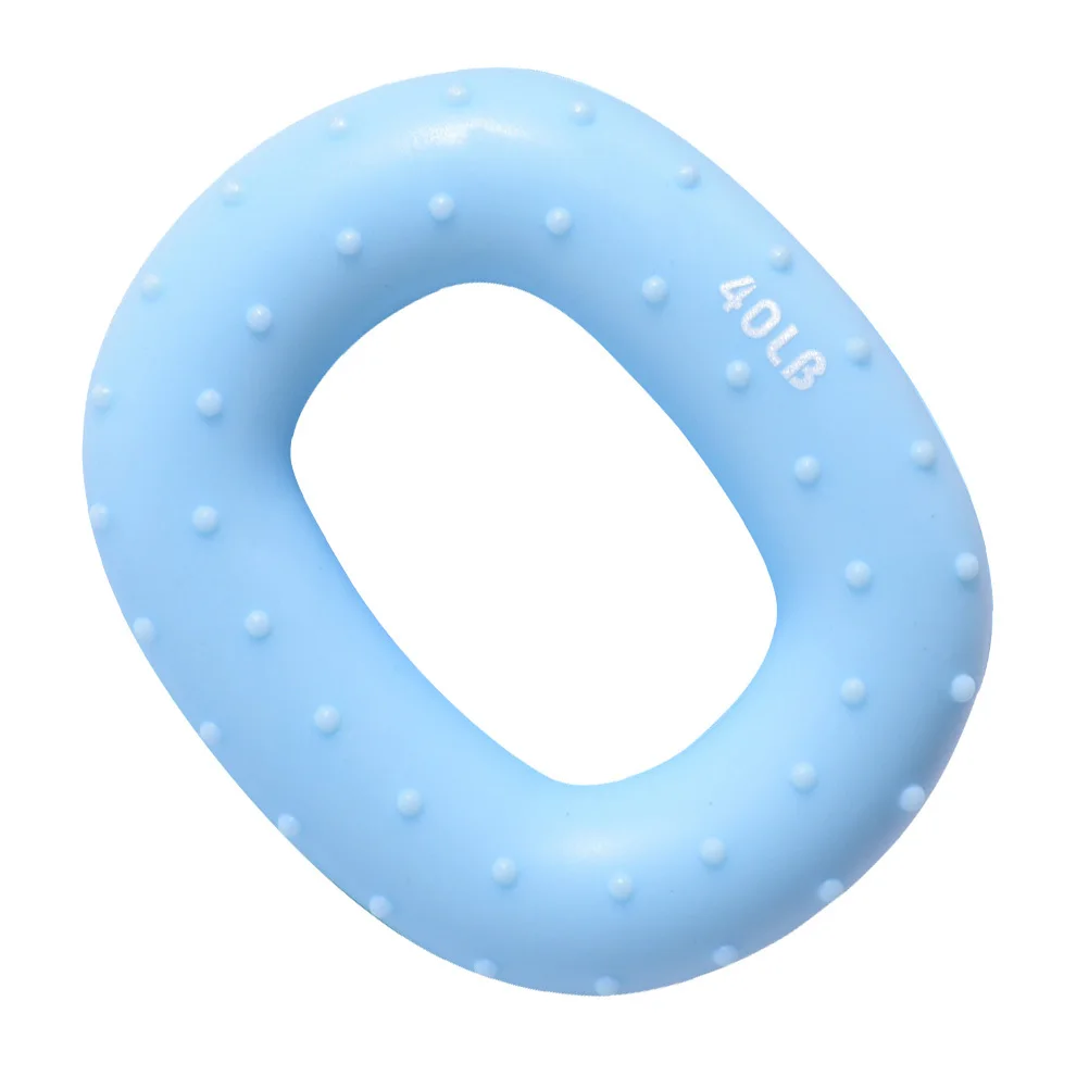 قطعة واحدة من قابض اليد المصنوع من السيليكون الفاخر بوزن 40 رطلًا، تصميم مريح نونسليب لتمارين إصبع المعصم والساعد #3