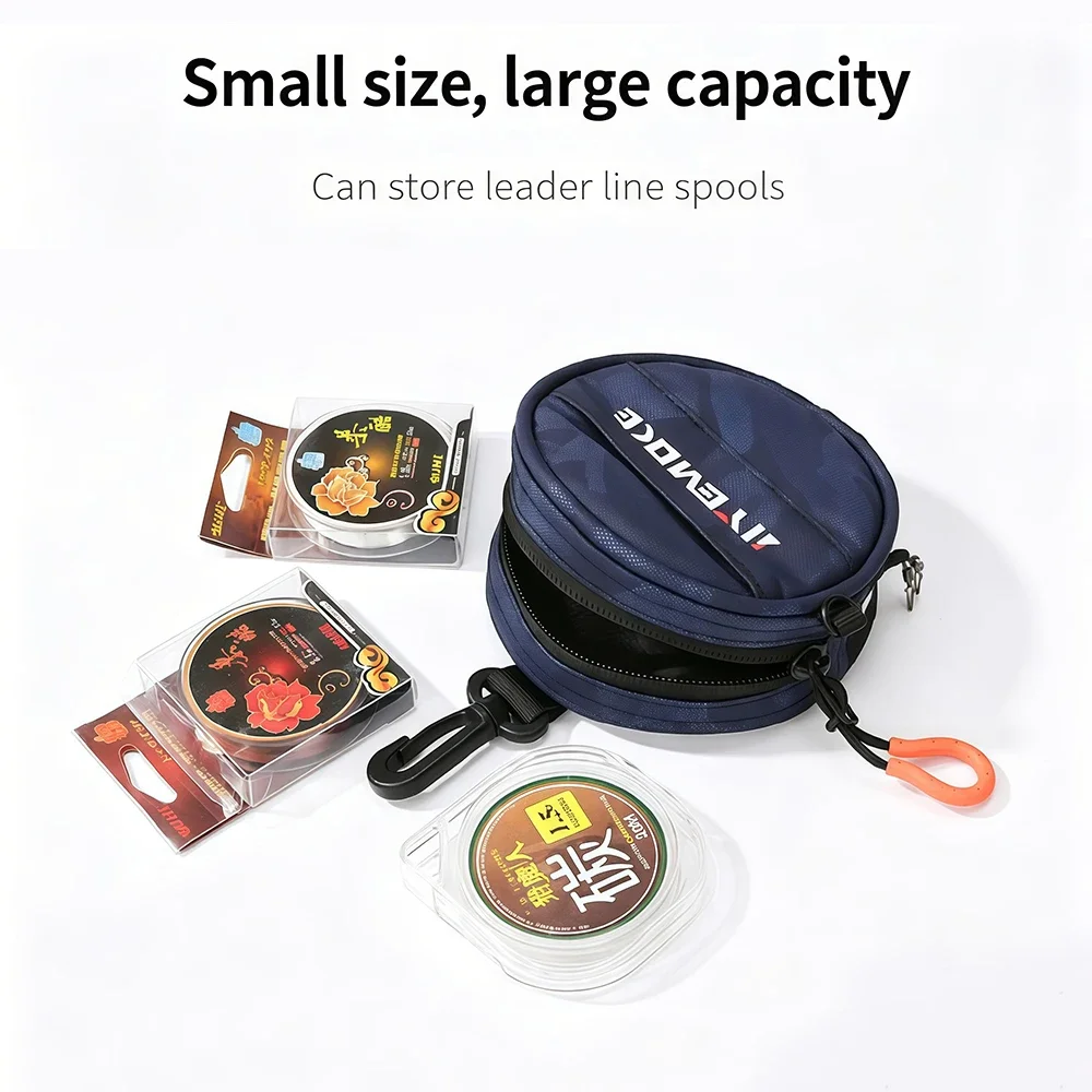 Multifunctional Lure Fishing Carbon Line Tackle Bag,Waterproof Portable Leader Line Storage Pouch,Waist Hanging Fishing Gear Bag
