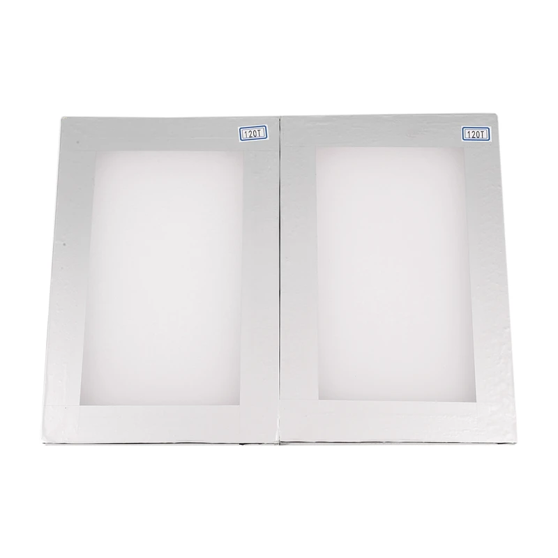 Hot 4Pcs A4 Screen Printing Aluminum Frame Stretched 120T Silk Screen Polyester Screen For Printed Circuit Board