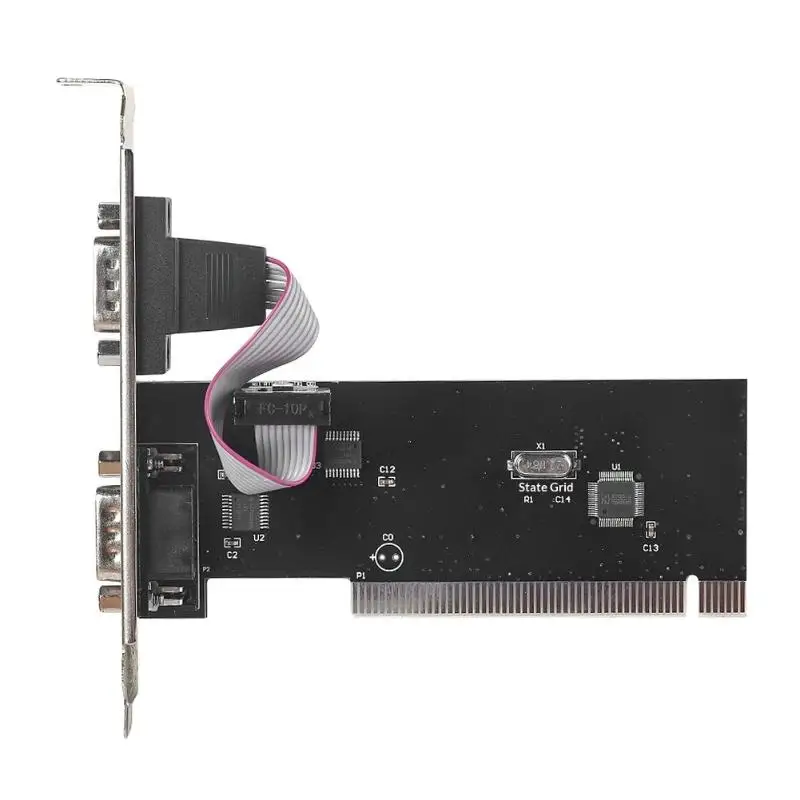 Industrial Control Computer Adapter Card, PCI to COM DB9 9 Pin RS232 Interface Expansion Connectors