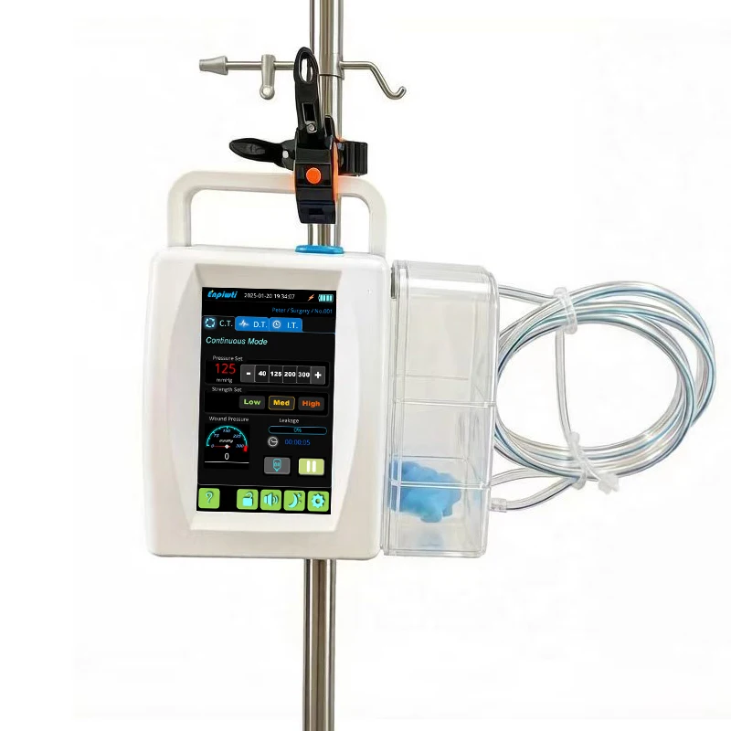 negative pressure wound therapy system RYK-10 wound suction vacuum pump NPWT device with dressing kit and disposable canister