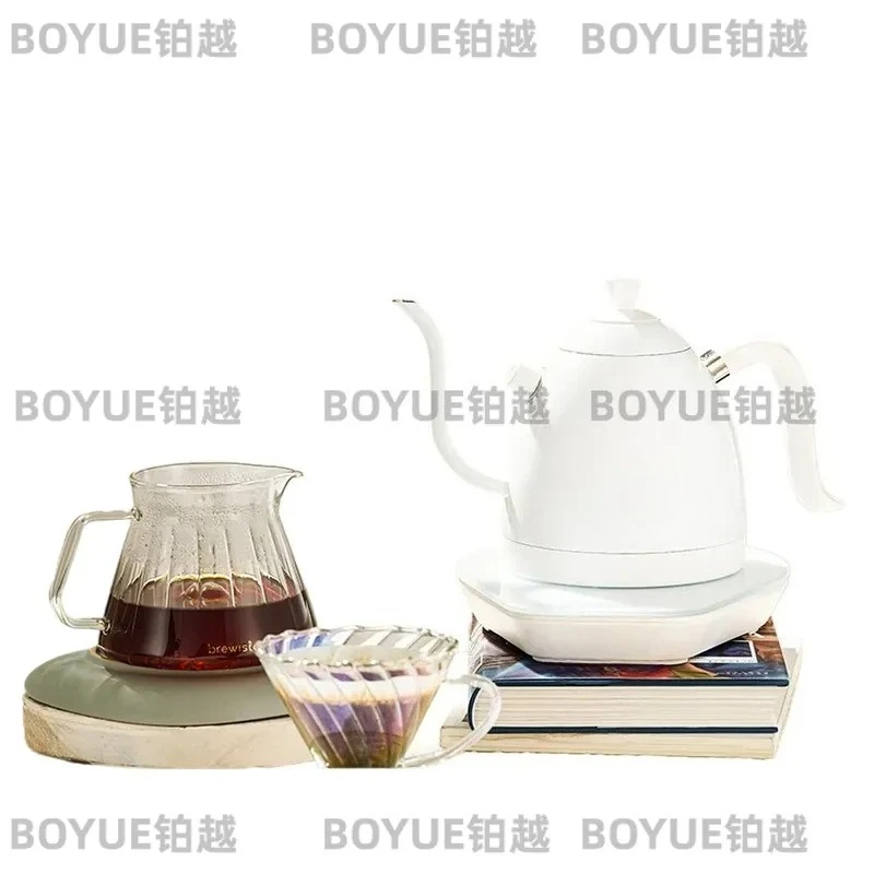 Gooseneck Kettle Variable Flow Control Smart Temp Coffee Pot 0.6L Hand Drip Brewer for Pour Over Brewing