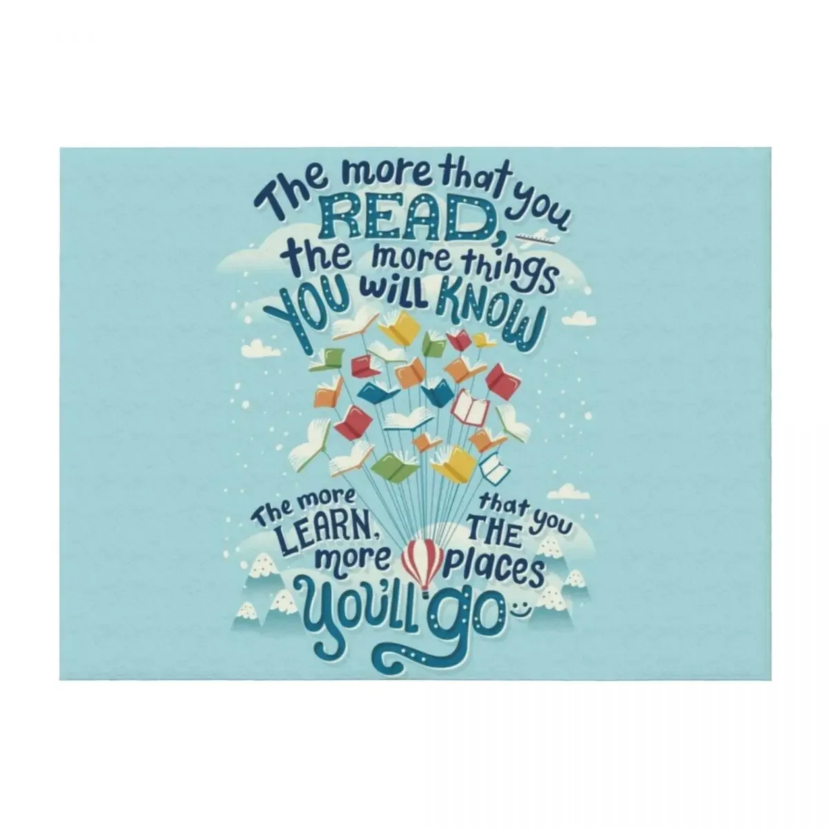 

Go places Throw Blanket Decorative Beds Soft Plush Plaid Moving Beach Blankets