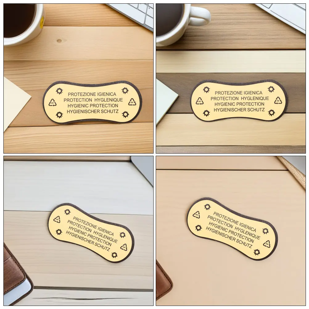 70Pcs Protective Sticker for Swimsuits Self-Adhesive Hygiene Labels for Bikini Liners Sanitary Decals