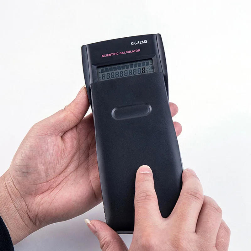 Chức Năng Mới Máy Tính KK-82MS-B Cầm Tay Đa Chức Năng 2-Line Hiển Thị Kỹ Thuật Số Màn Hình LCD Máy Tính Khoa Học