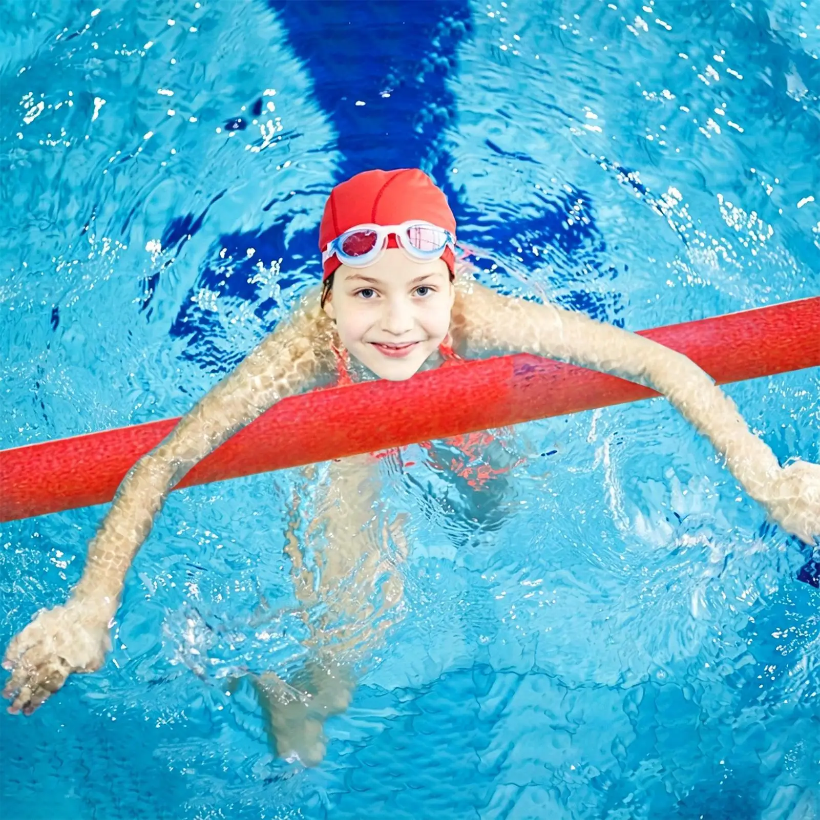 75cm Long Noodles Pool Foam Water Noodles for Pool Hollow Soft Buoyancy Stick for Beach River Relaxation Water Game Backyard