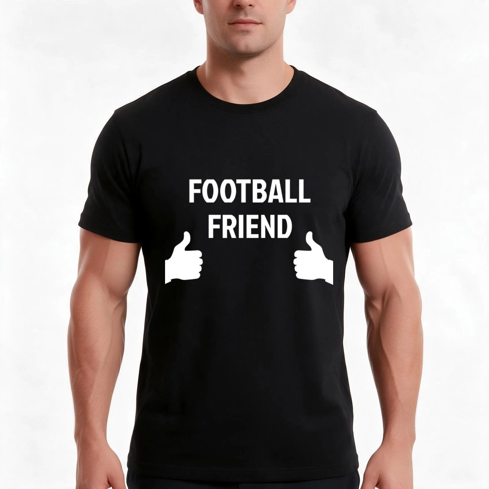 Inbetweeners football friend T-Shirt, Summer Casual Cotton Tee, Oversized Streetwear Tops, Vintage Graphic Print, 100% Cotton