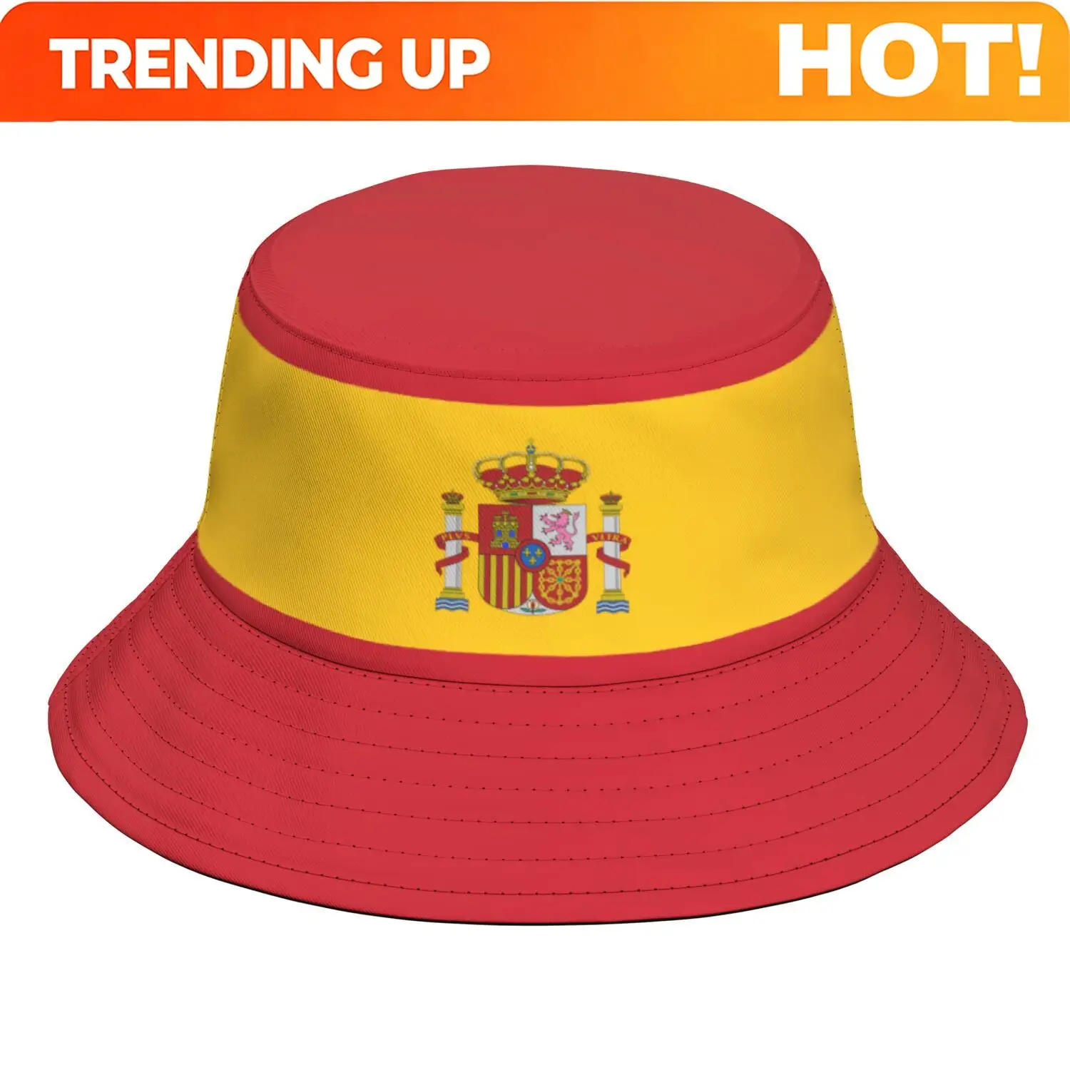 Custom Spain Free Custom Name Number Teams Logo Esp Bucket Cap Nation Flag Es Spanish Country College Print Photo Text Fisherman