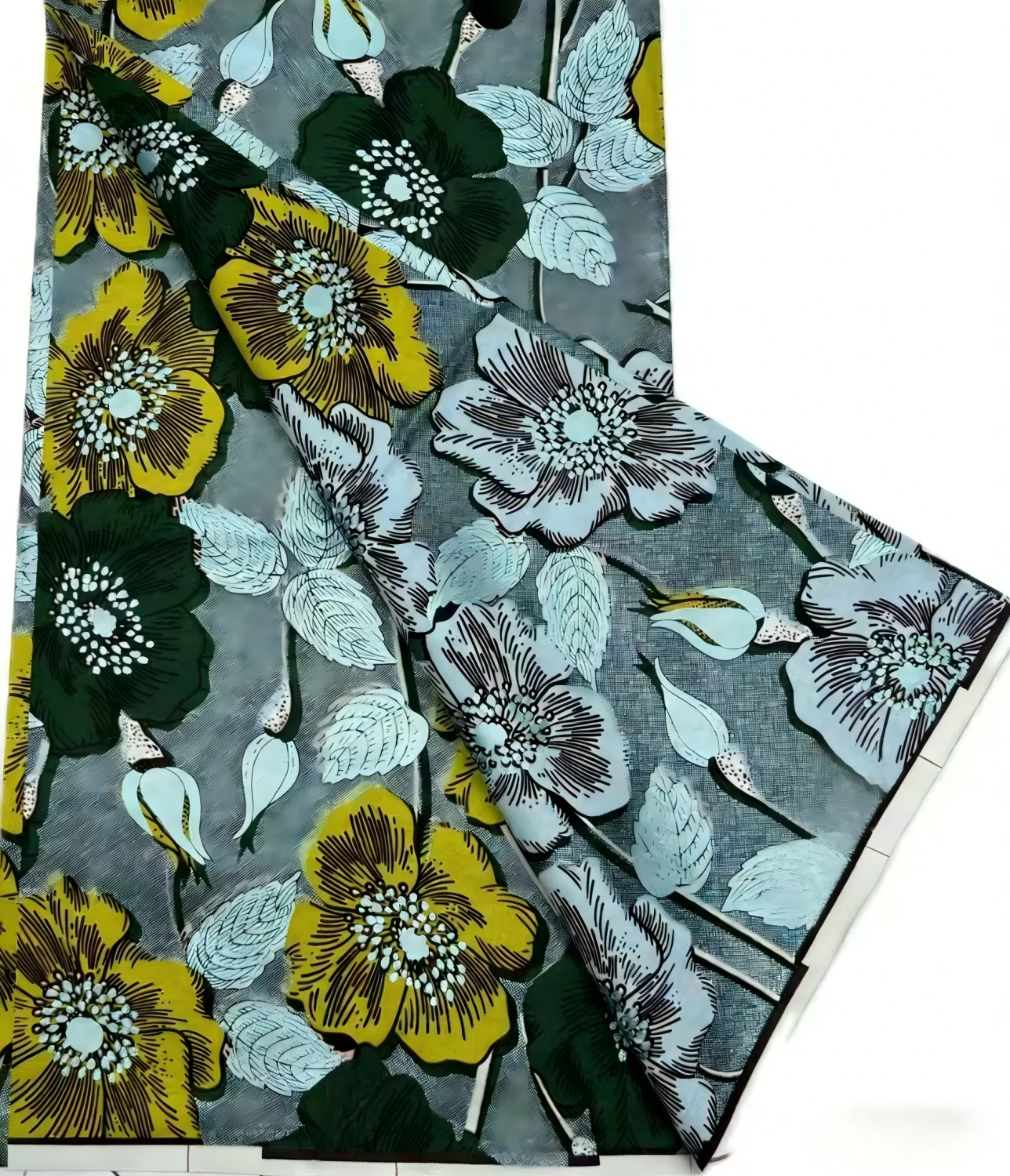 

2026 Golden Poplin Real Wax Nigeria Ankara Fabric Guaranteed Wholesale Price 100% Cotton Shinning Dresses For Women Wendding