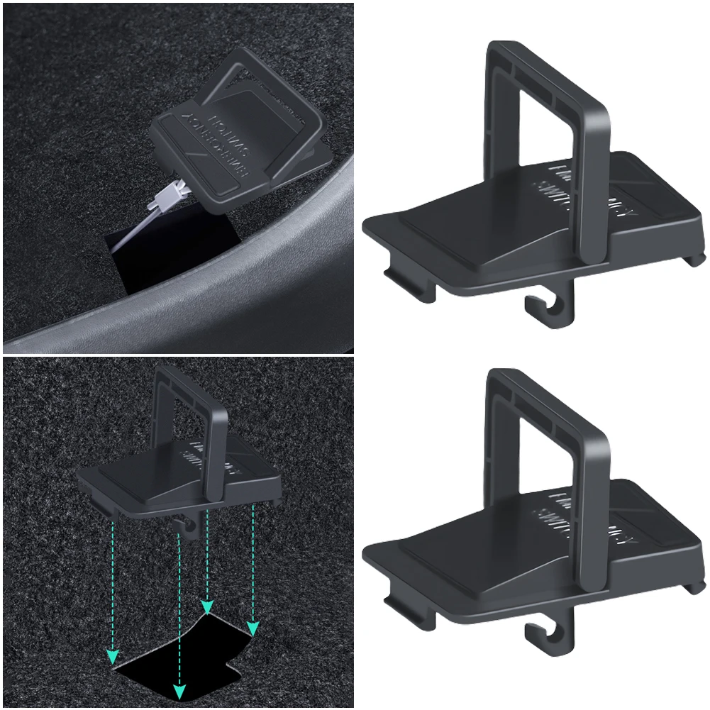 2 قطعة الباب الخلفي مقبض الطوارئ قفل الباب الإصدار الطوارئ مجتذب زر ل تسلا نموذج جديد 3 هايلاند 2024 اكسسوارات