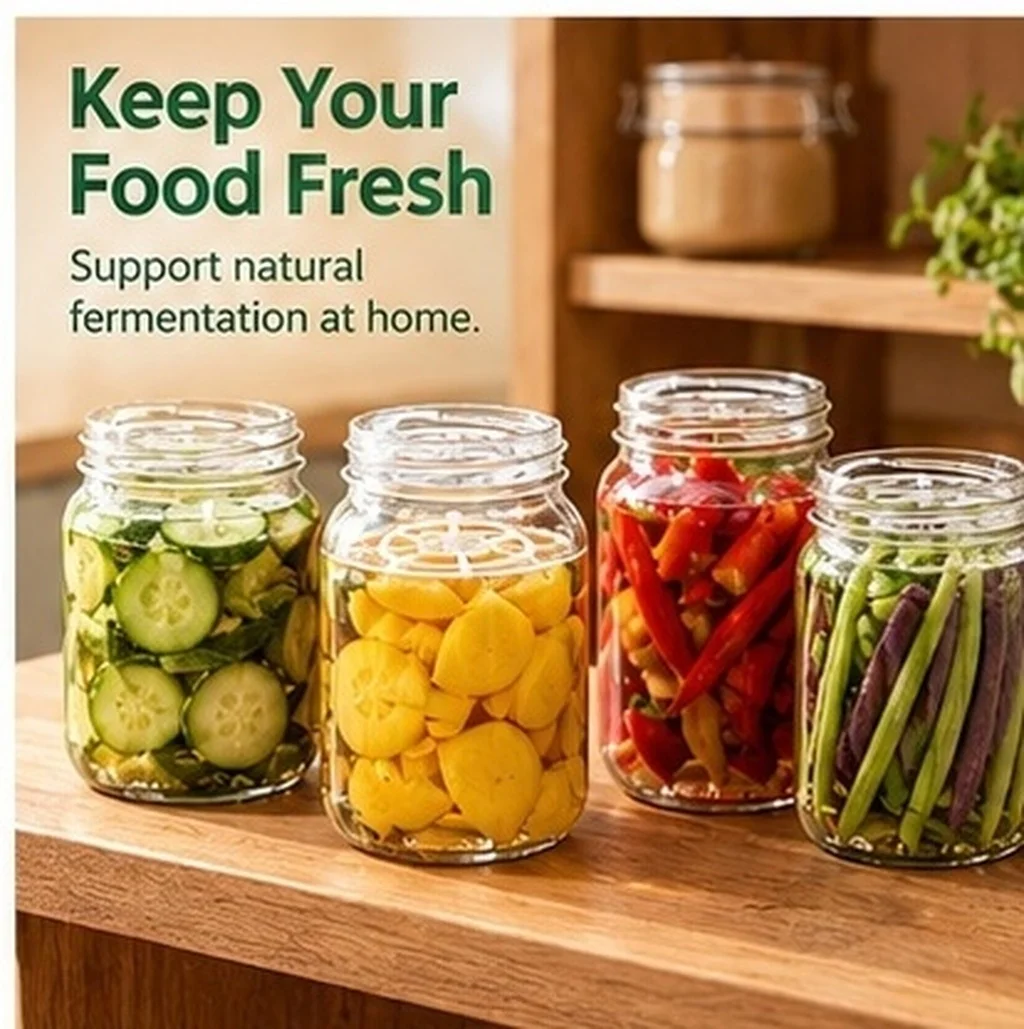 15Pcs Fermenting Mesh Presser Helper for Pickling Vegetables Kimchi Beverages Compact Size Jar Press Fixer Fermentation