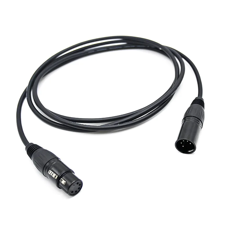 5 Pin 4 Core DMX 512 Lighting Controller Cable Wire 110 Ohm 1m 1.5m 2m 3m 5m 10m 20m 30m Signal Line for Led Bar DJ