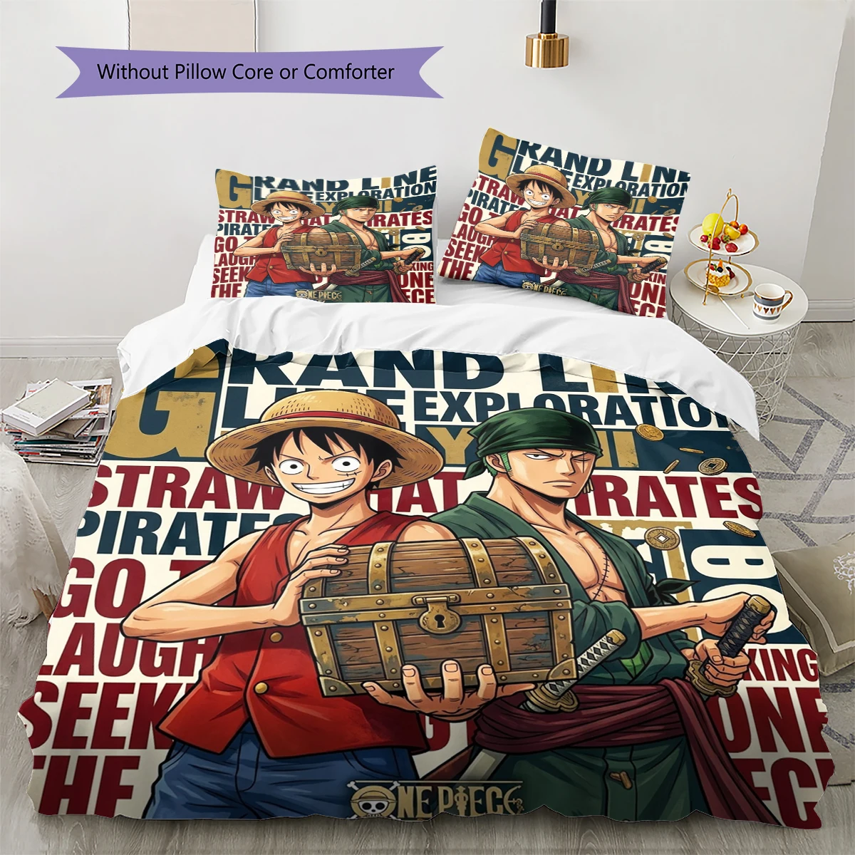 One Piece Art Soft Comfortable Duvet Cover, Kids Bedding Gift, Size Different Options -HE53
