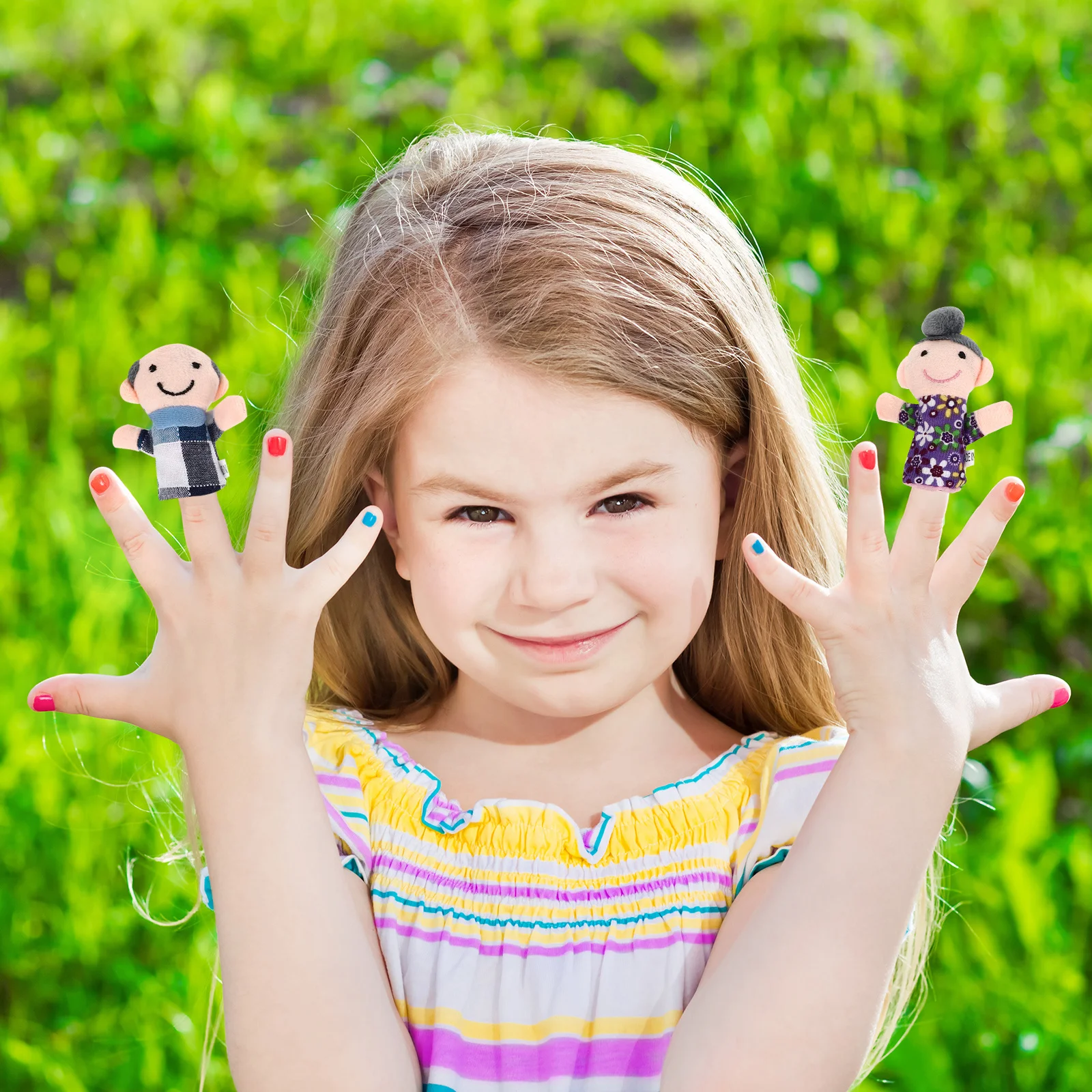 18 قطعة من دمى الأصابع التعليمية مجموعة الحيوانات لأفراد الأسرة رواية القصص لعب الأدوار ملحقات المنزل ألعاب تعليمية