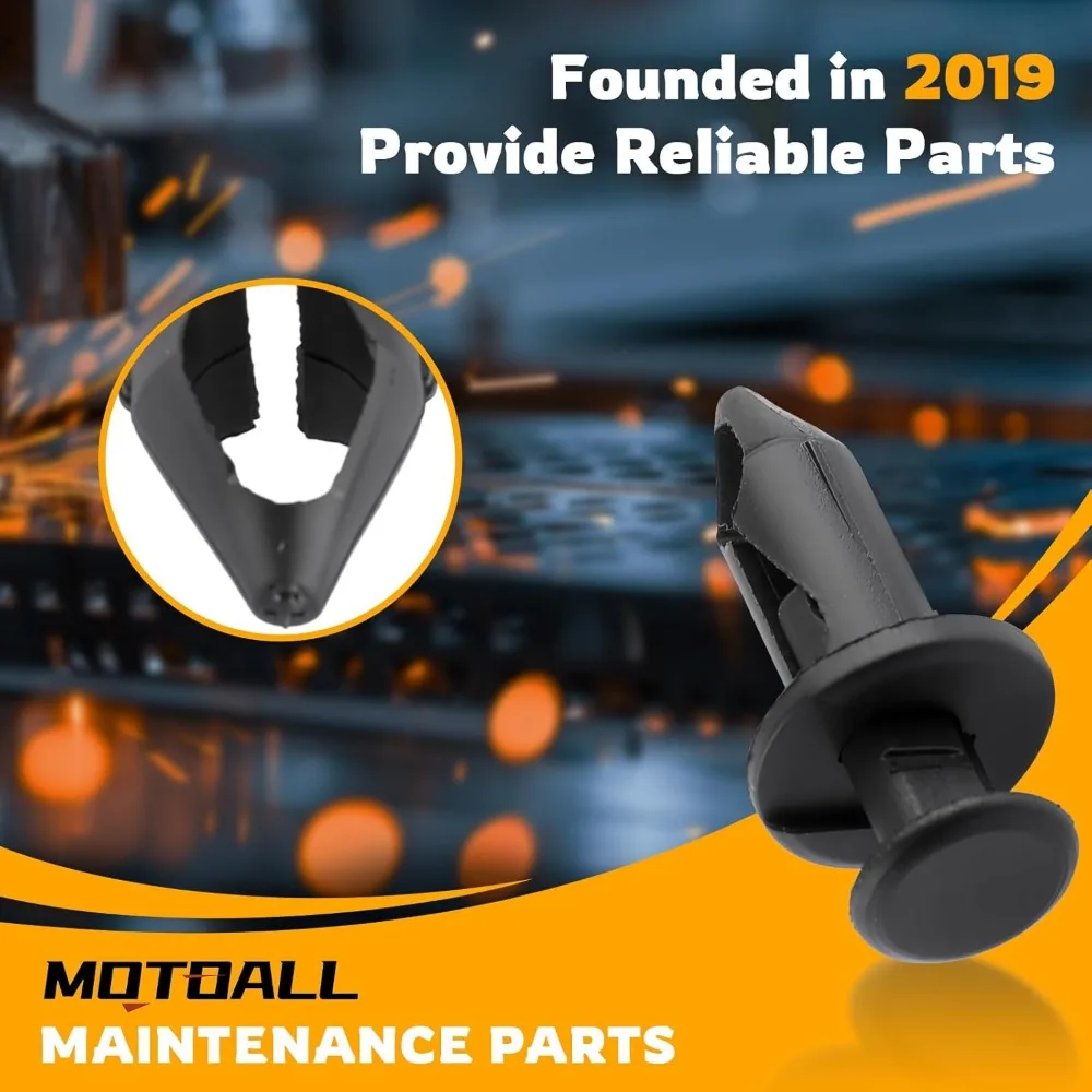 100X البلاستيك الحاجز السحابة برشام دفع كليب لقطع غيار الدراجات النارية ATV #6