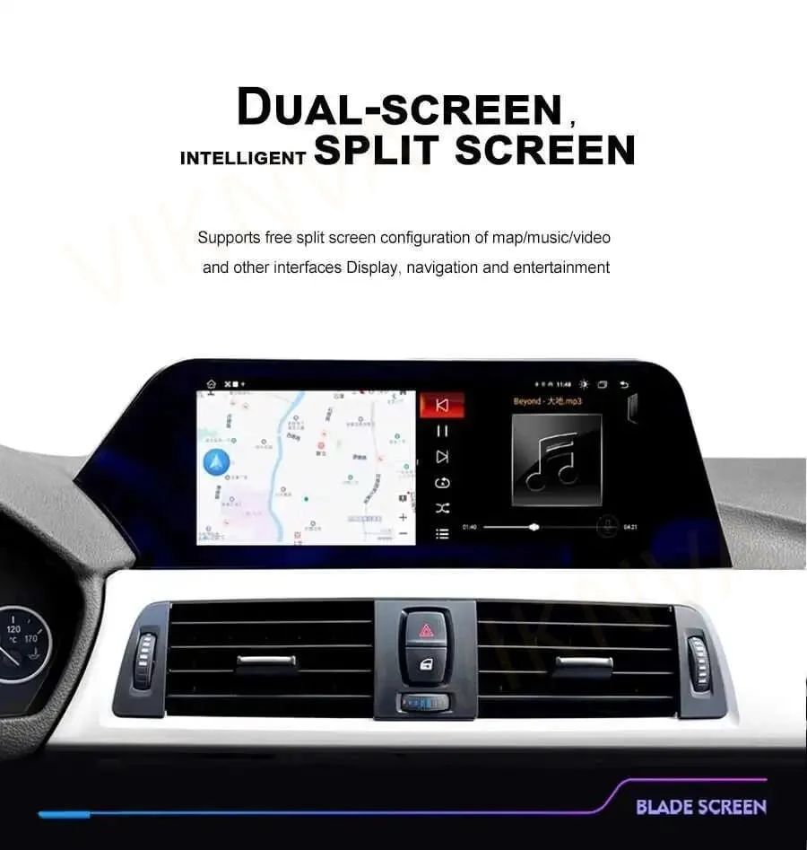 12.3'' Android 14 8GB For BMW X3 F25 X4 F26 G01 G02 2011-2018 Car GPS Navigation Headunit Radio Tape Recorder Multimedia Player
