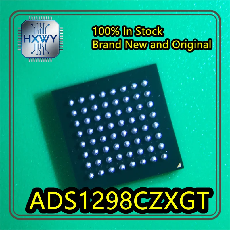 (1/5) ADS1298CZXGT ADS1298 NFBGA64 24-bit Bioelectric Signal Acquisition Analog Front End, Brand New Original Authentic In Stock