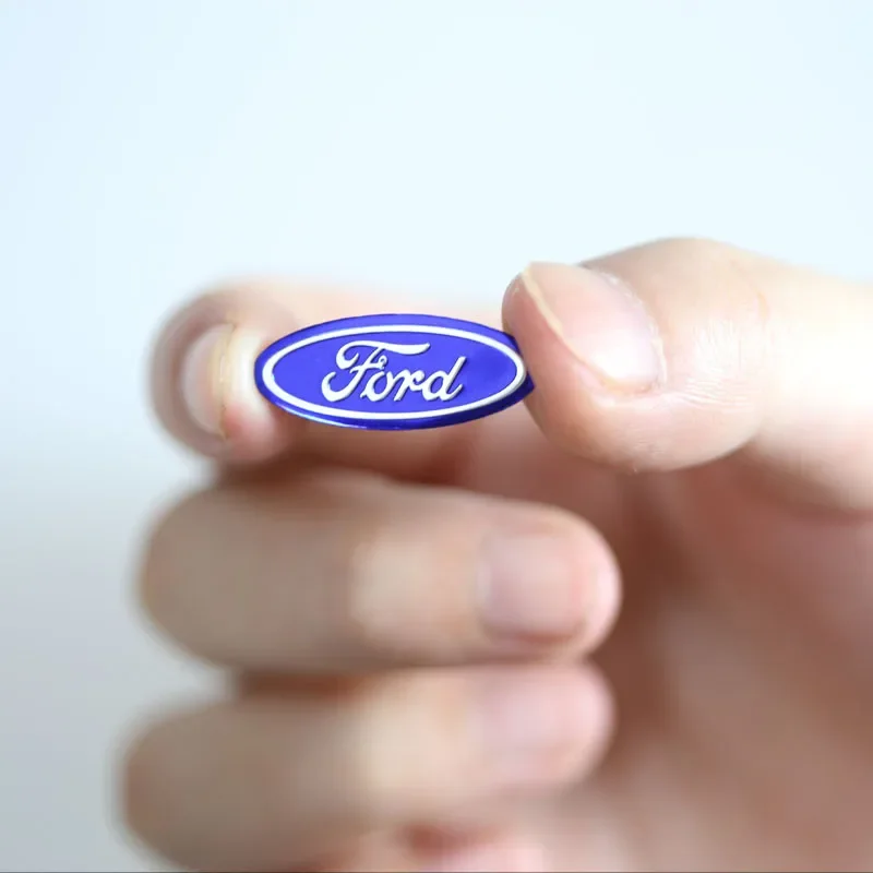 5/10Pcs Aluminium Metal Car Key Emblem Stickers  For Ford Focus Fiesta Puma Ranger Kuga MK7 MAX F150 Mondeo