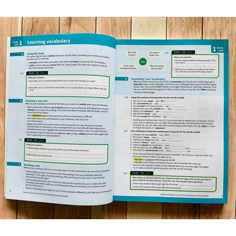 4 tomy Cambridge English Vocabulary in Use: Pre/Upper/Elementary/Advanced z audio, darmowa wersja kolorowa
