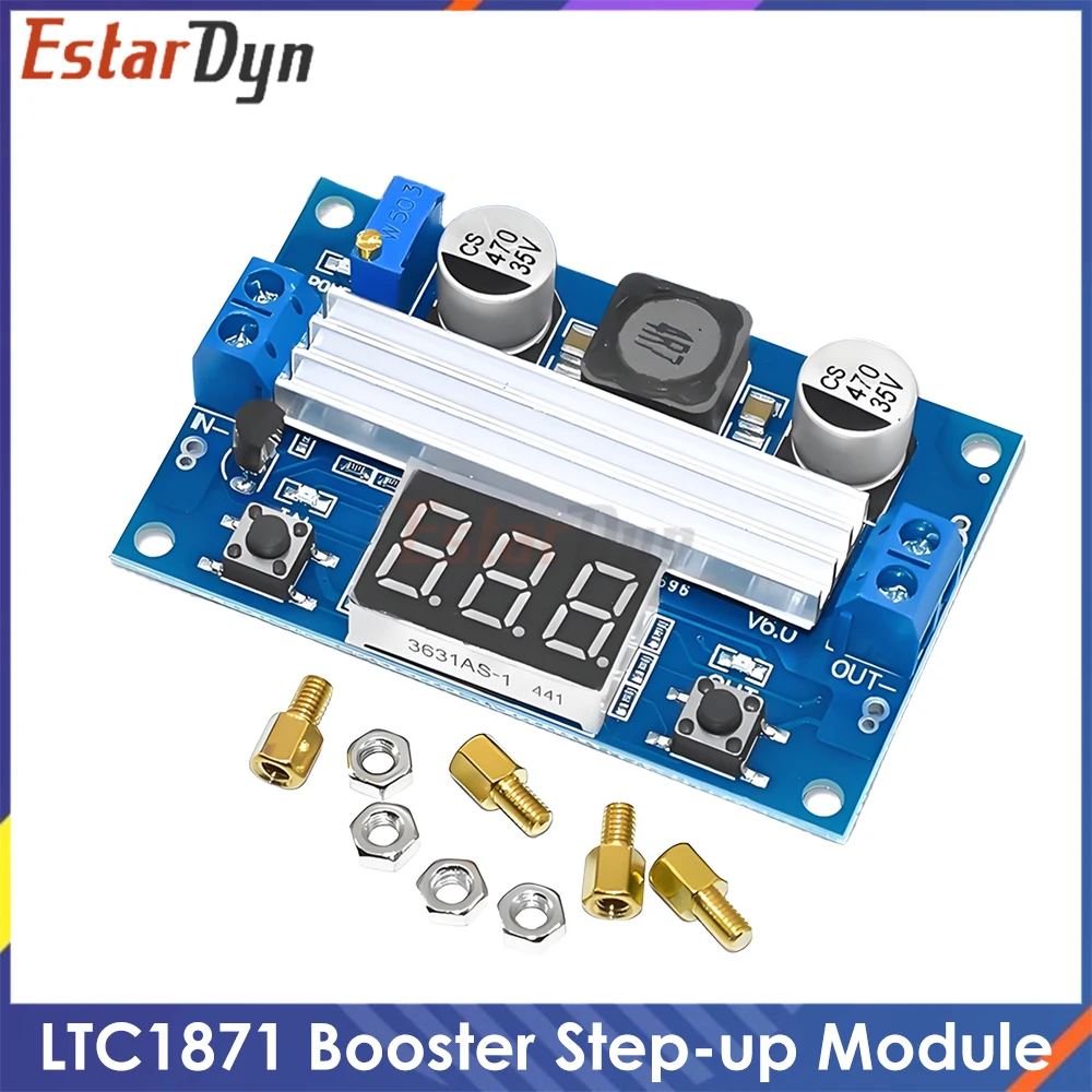 LTC1871 DC-DC Boost Converter Step-Up-Leistungsmodul 3–35 V auf 3,5–35 V mit LED-Spannungsmesser-Anzeige 100 W
