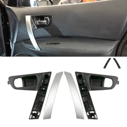 Car Door Handle Base Internal Handle Silver Handle ABS Cover For Nissan QASHQAI J10 2007-2015 80945-JE50A 80944-JE50A