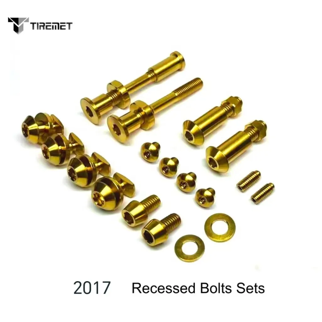 Titanium Alloy Caliper Clip Bolts for Brompton, Full Set Screws, Nut, 2017