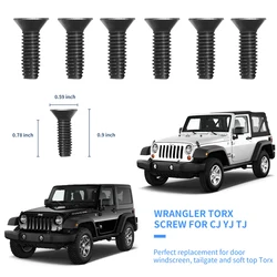 Torx Phillips Screw For Jeep Wrangler CJ YJ TJ 1976-2006 Doors | Windshield | Roll Bar Tailgate | High Grade 8 Anti-Strip Steel