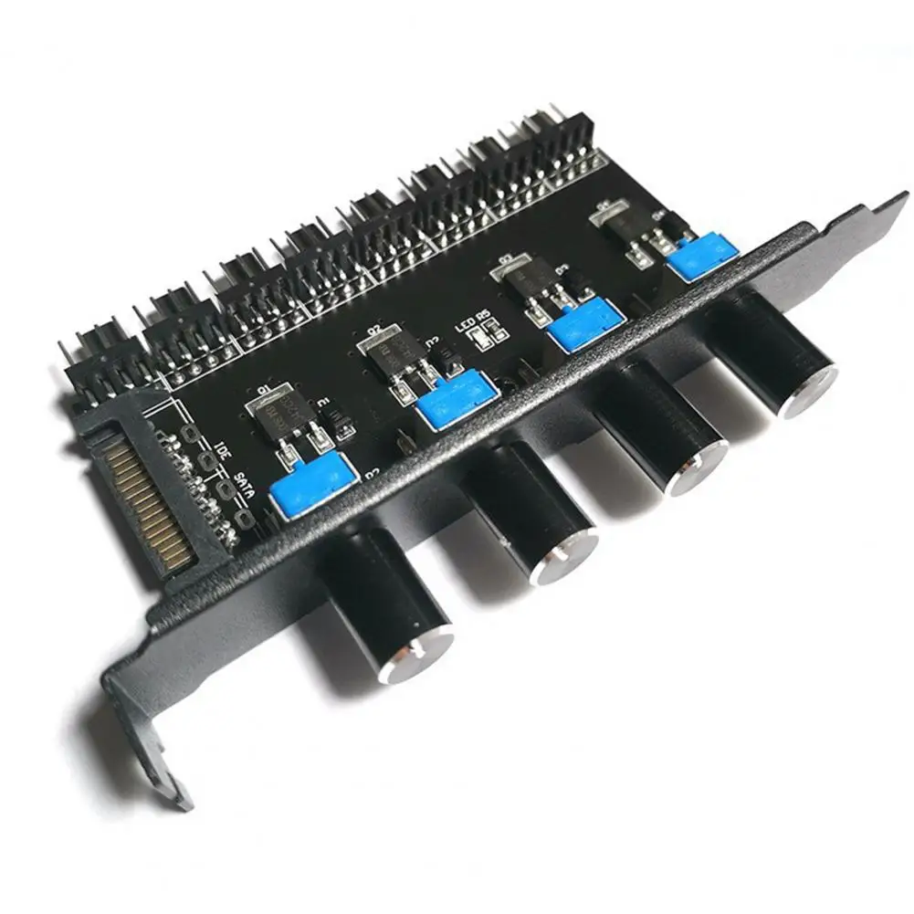 Voltage Control for Fan Speed Computer Temperature Control Switch for Pci Chassis Fan Speed Controller Sata Interface for Fan