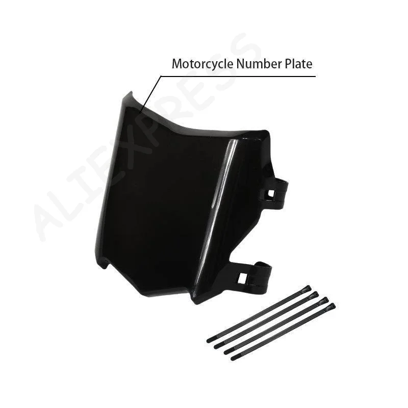 [G]High Strength Motorcycle Front License Plate Guard Anti-collision Universal for Motocross Street Dirt Bikes