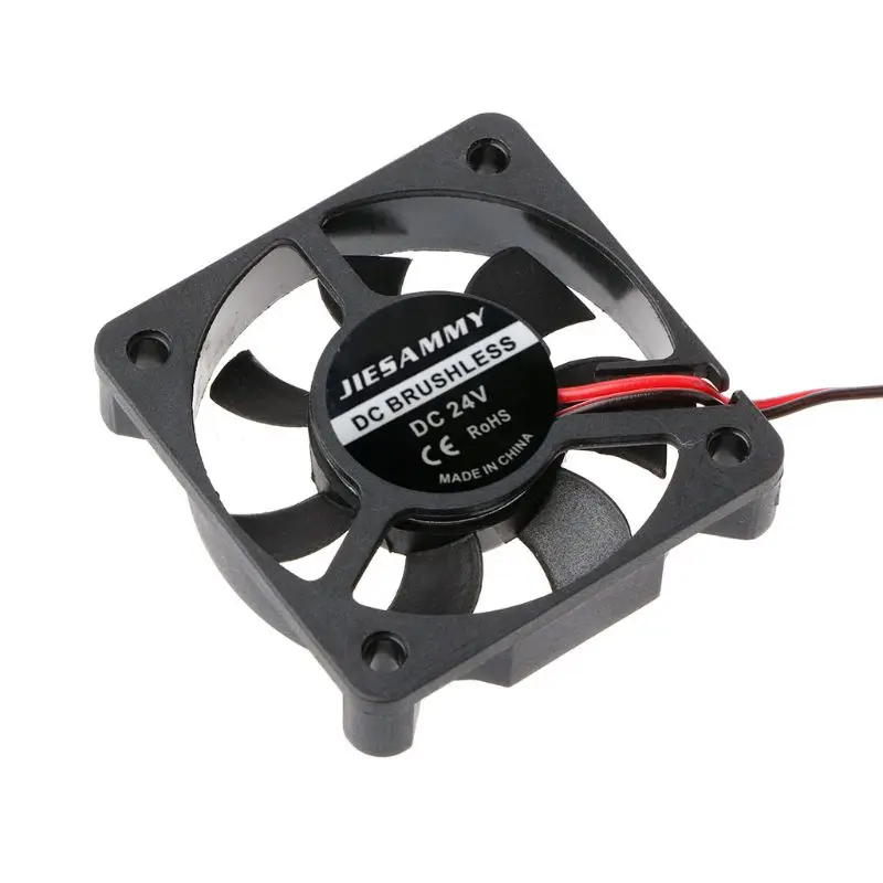 5010 24V 2Pin Ventola raffreddamento senza spazzole Radiatore raffreddamento per computer per PC Case CPU Cooler 50mm